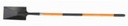 Spade Squ/Head Black Long Fibreglass Handle Hantop