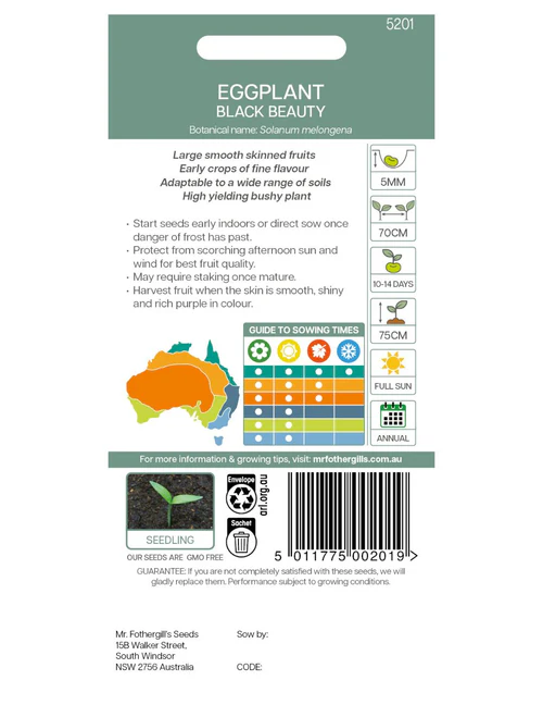 Seed Eggplant BBeauty 0.706g MFG2220