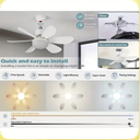 Fan Colour White W/Lighting Remote Control FS-HX-R420 