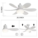 Fan Colour White W/Lighting Remote Control FS-HX-R420 