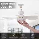 Fan Colour Blade W/Lighting Remote Control FS-HX-R520 