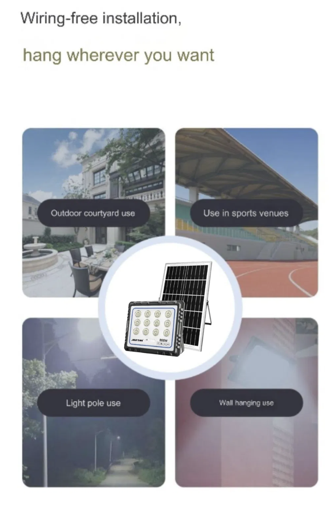 Solar Floodlight 800W Jortan