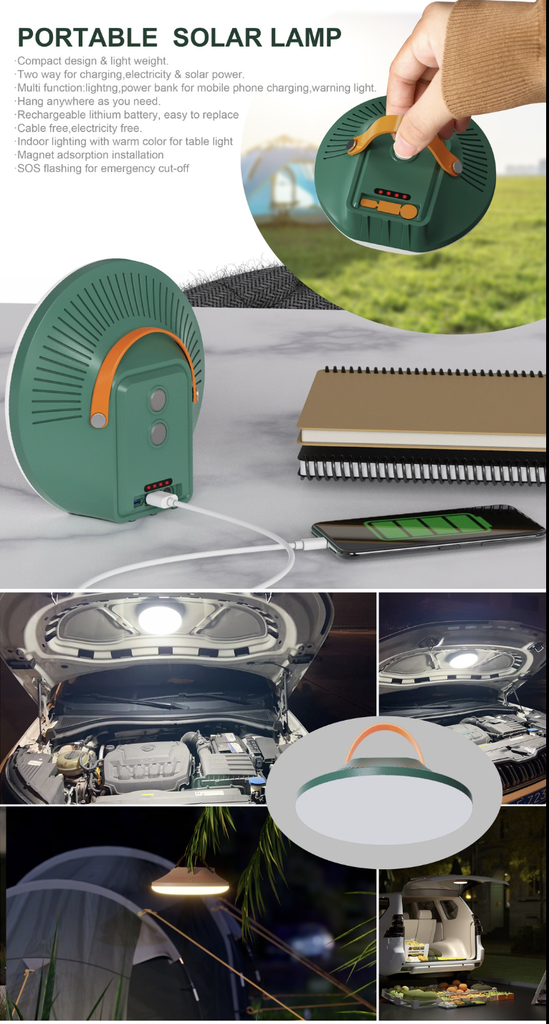 Solar Moon Light Lamp W/Panel 1800LM SEM-L