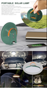 Solar Moon Light Lamp W/Panel 3x600LM SEM-SX3