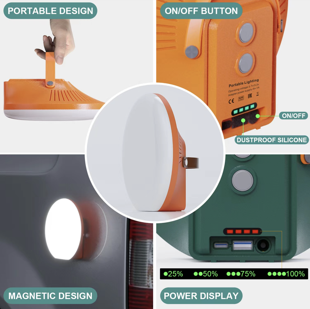 Solar Moon Light Lamp W/Panel 3x600LM SEM-SX3
