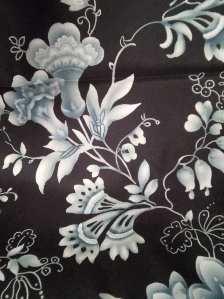 Fabric Printed Polyster Satin 58" D#8164