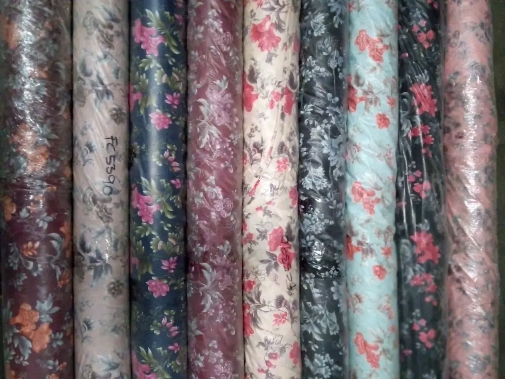 Fabric Printed Polyster Satin 58" D#8164