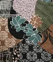 Fabric Printed Peach Dobby 58" Design #657