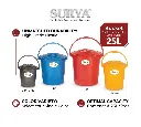ucket Plastic Handle + Lid Single Color 25L