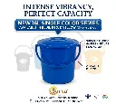 Bucket Plastic Handle + Lid Single Color 16Lp