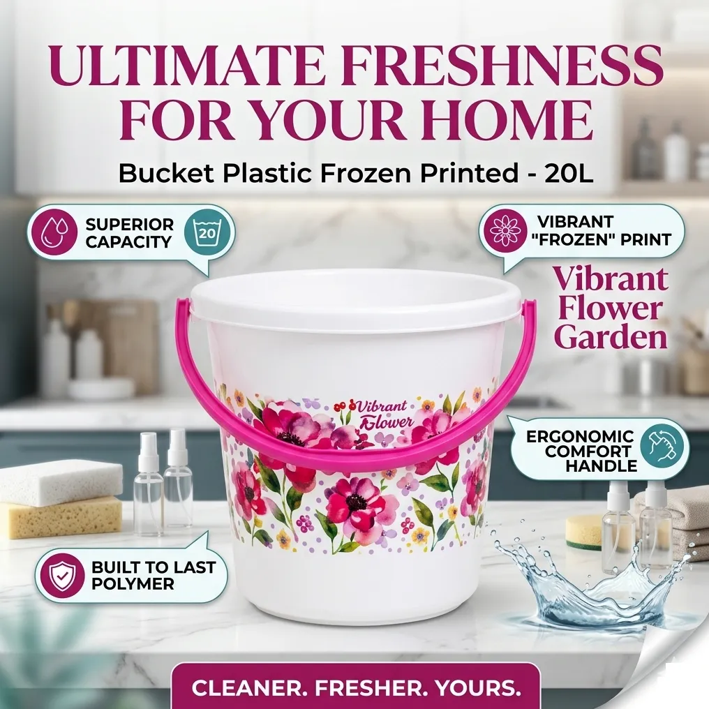 Bucket Plastic Frozen Printed 20L