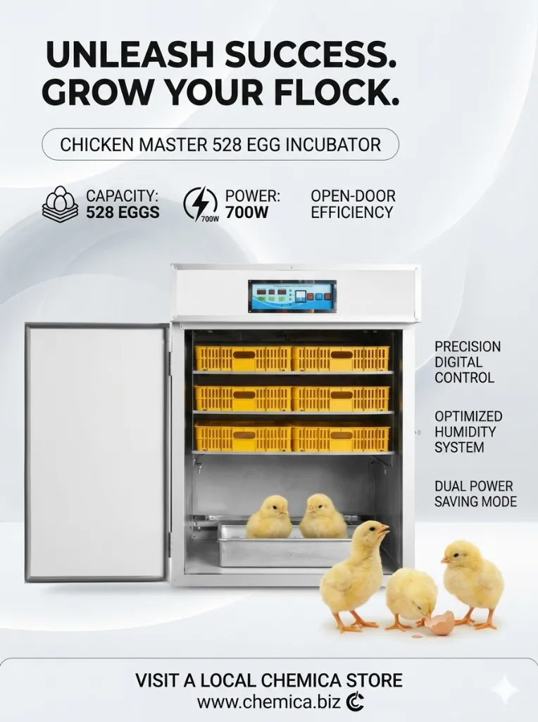 Egg Incubator Chicken 528 Eggs 700w
