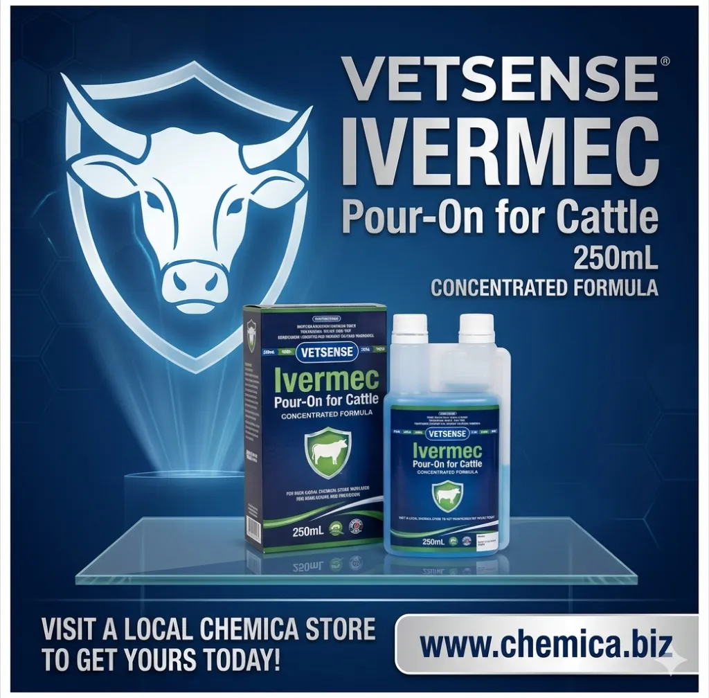 Vetsense Ivermec Pour-On for Cattle 250mL