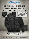 Jacket Men's Thick Leather Button Elastic Band Y2-0591-3