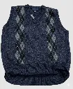 Vest Men's Fleece Blue Lined Y2-0591-4