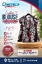 Blouse Ladies Front Keyhole Silk "Byd-Sign" 2-0596-6