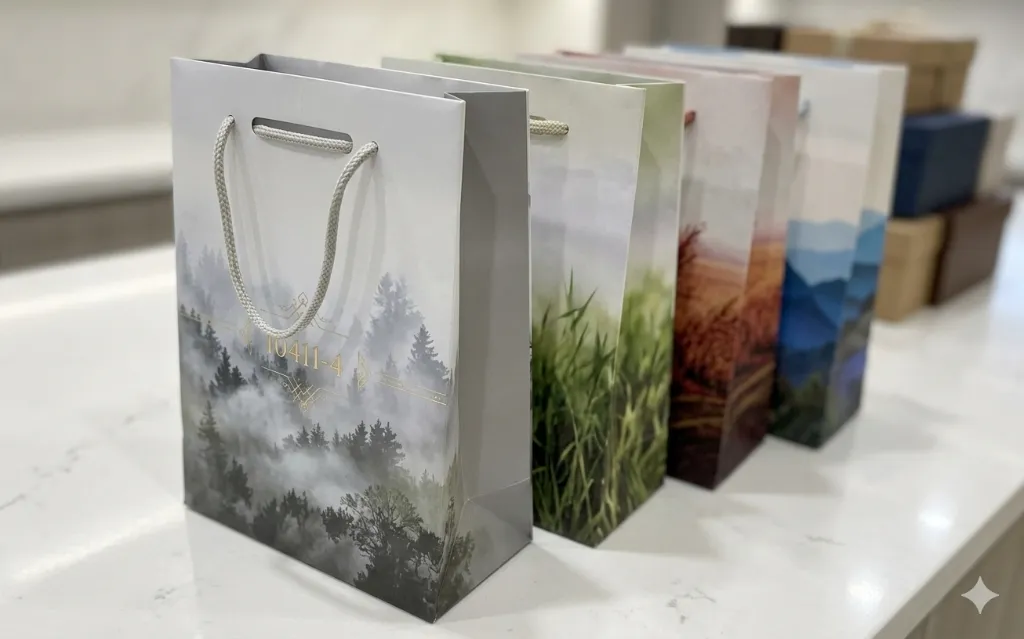 Gift Bag 35cm W/Gold Dgn 10411-4
