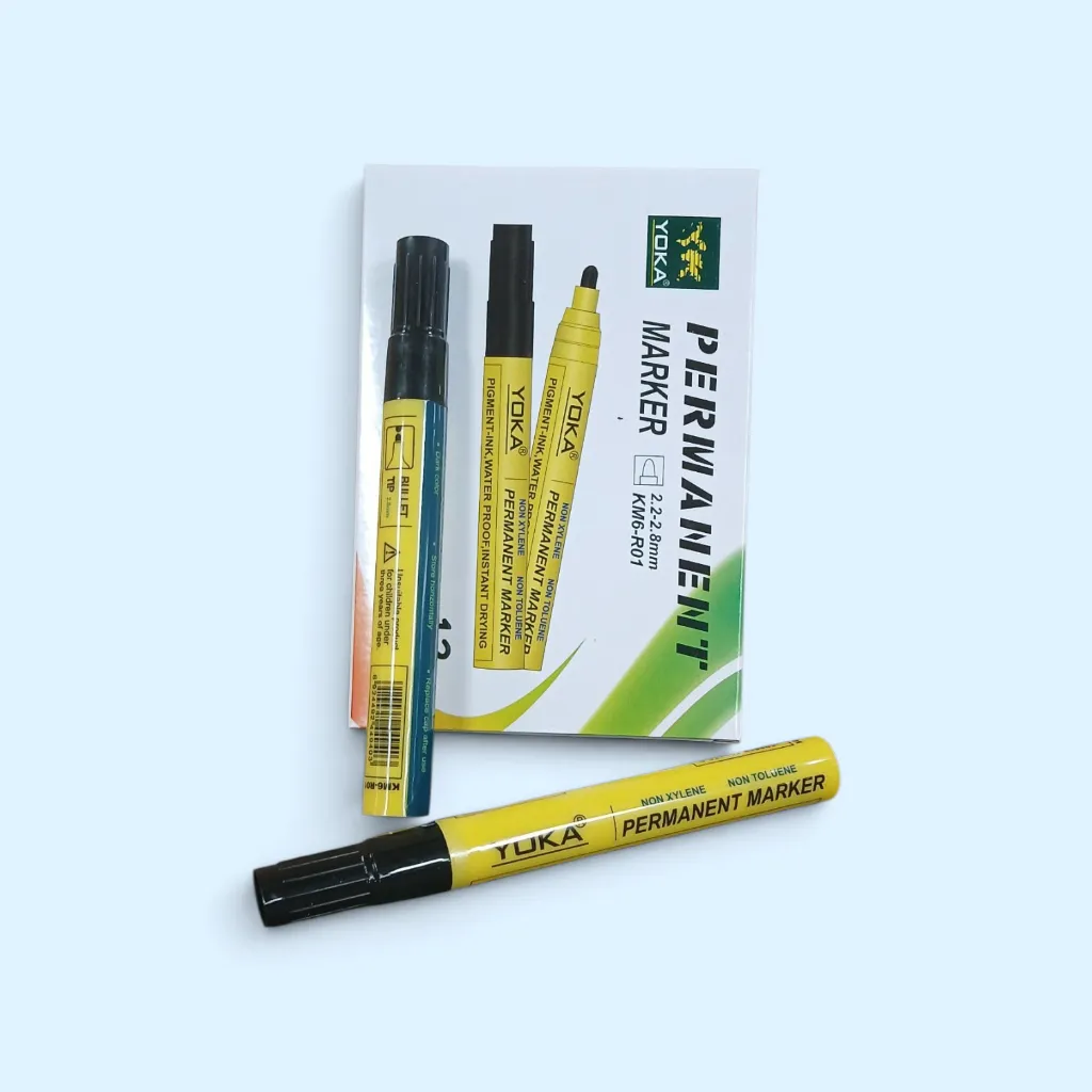 Marker Permanent/Whiteboard YOKA 12pcs/inner box GS-02