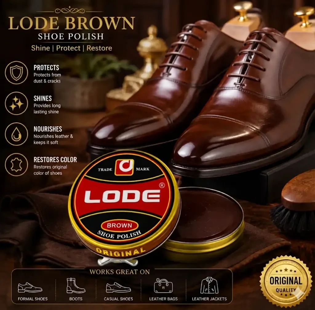 Shoe Polish Brn/Blk Lode 25mls 13956-6