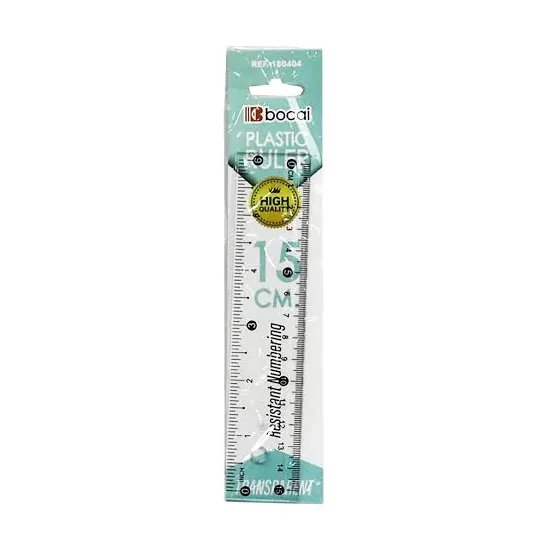 Ruler Plastic 15cm WA19-14