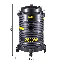 RAF Vacuum Cleaner 2800W 25L - R.8716