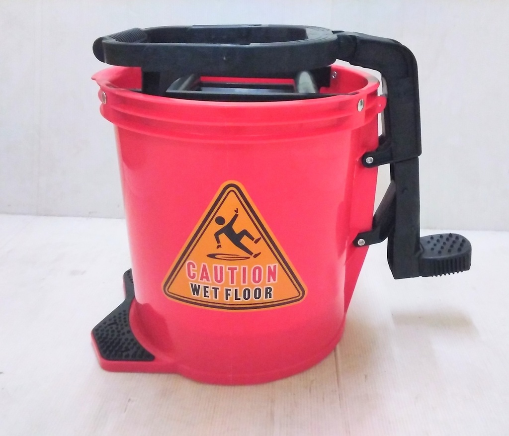 Mop Bucket W/Pedal 16L Red MC03001