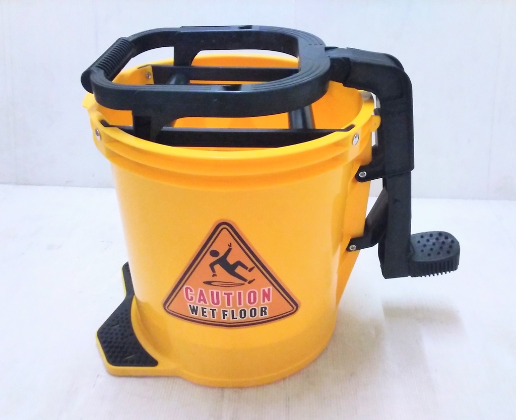 Mop Bucket W/Pedal 16L Yellow MC03001