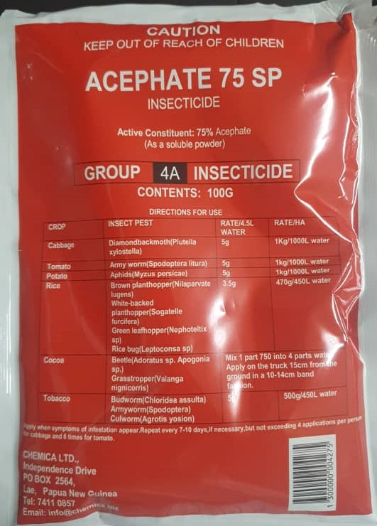Acephate 750g/kg SG 100g/pkt
