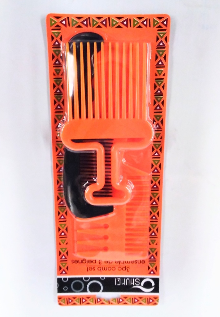 [BC0264] Comb Set Org&Blk 3pc181