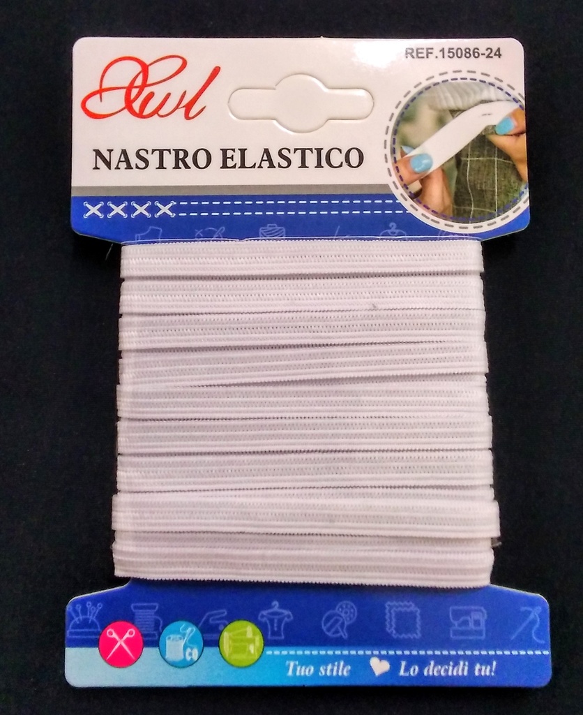 [VI7622] Sewing Elastic Wht 0.6x5m35353-7