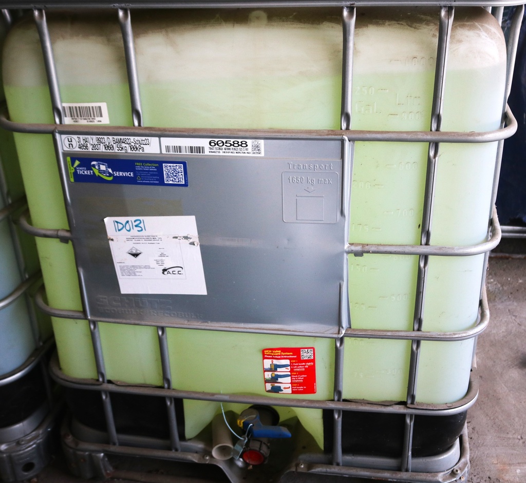 [ID0131] Industrial Bleach 10% (Sodium Hypochlorite) 1200kg/IBC