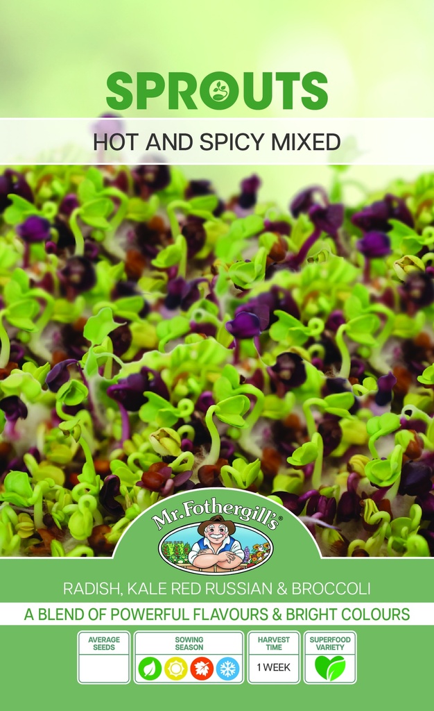 Seed Mr Fothergill'sl Hot&Spicy Mix Sprts Alive 35g #3009
