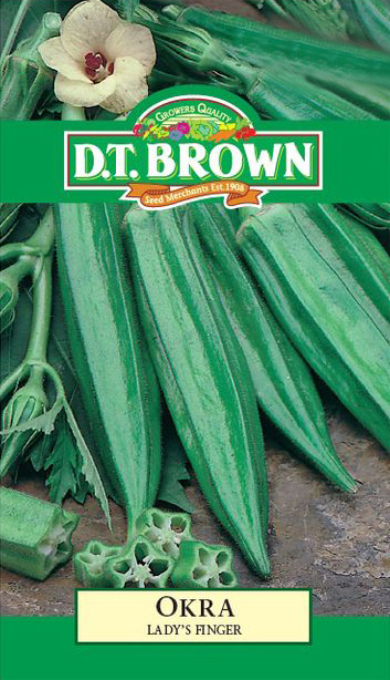  Seed Mr Fothergill'sl Okra Lady's Finger 3.056g #2226