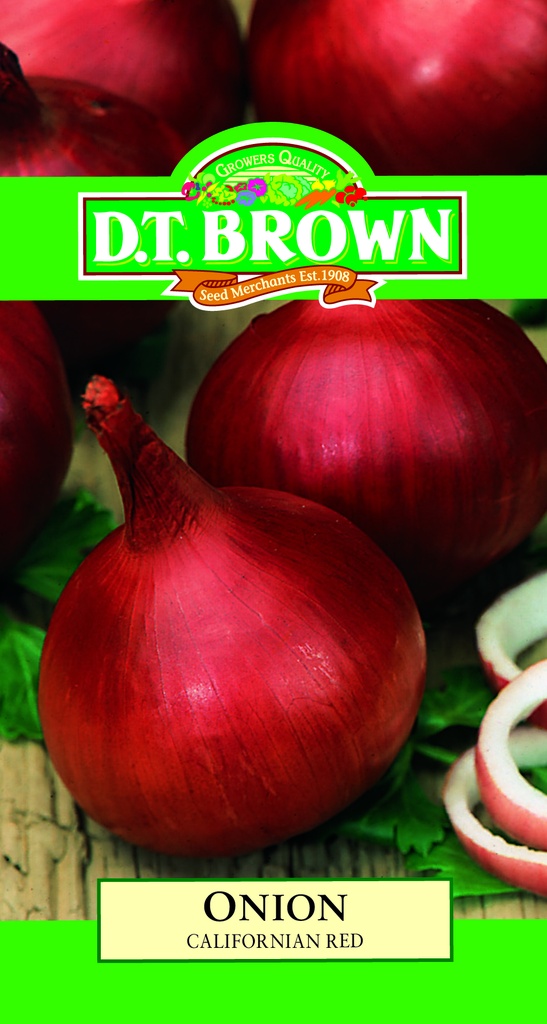 Seed Mr Fothergill'sl Onion Californian Red 1.112g #2256