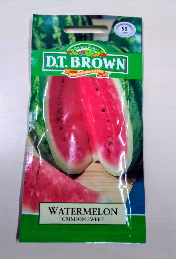 Seed Mr Fothergill'sl Watermelon Crimson Sweet 2.5g #2266