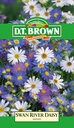  Seed Mr Fothergill'sl Daisy Swan River Mixed 0.088g #2290