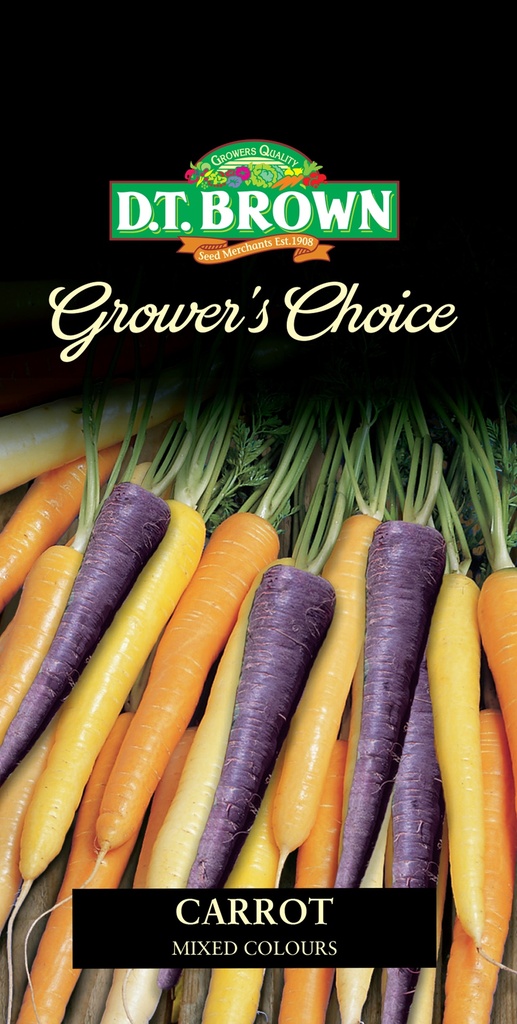  Seed Mr Fothergill'sl Carrot Mixed Colours 0.5g #2321