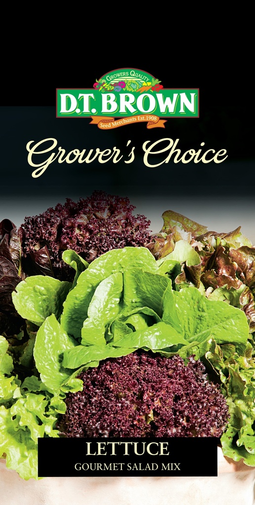  Seed Mr Fothergill'sl Lettuce Gourmet Mix 0.291 #2329
