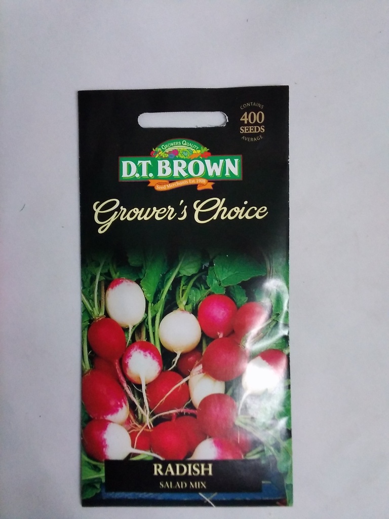  Seed Mr Fothergill'sl Salad Radish Mix 4.238g #2331