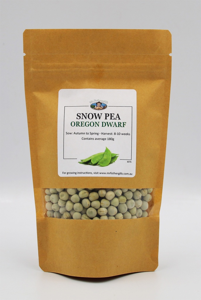  Seed Mr Fothergill'sl Pea Snow Pea BP180g #6076