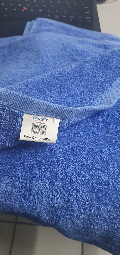 Towel Bath Plain 800g 80x160cm Blue