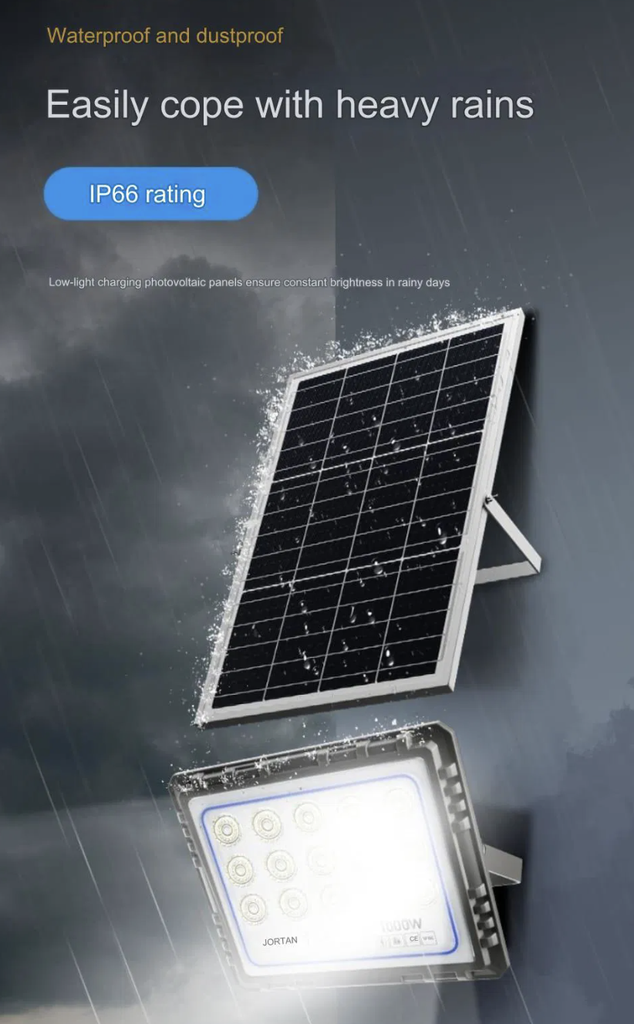 [VI6024] Solar Floodlight Jortan 1000W