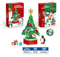 [VI7768] Puzzle Christmas Tree Block w/Light No.123-840 TY986294