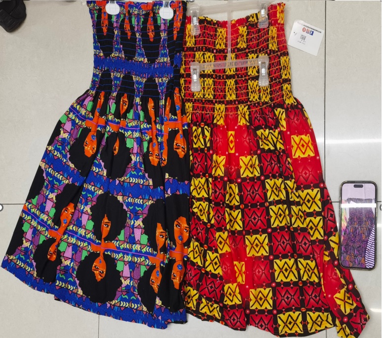 Dress Strapless Ladies Printed Design "Simply Fabulous Y2-0540A-1