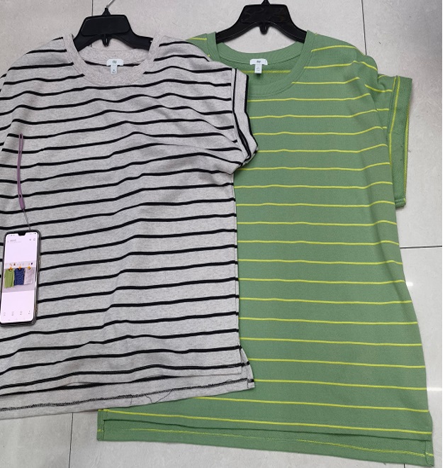 Dress Tunic Stripe Straight Bottm Y2-0540B-4