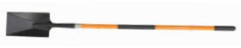Spade HANTOP Squ/Head Black Long F/glass Handle 