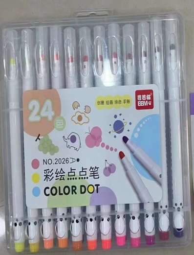 Pen Marker Color Dot 24pcs BBM WA19-6