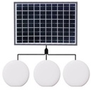 Solar Moon Light Lamp W/Panel 3x600LM SEM-SX3