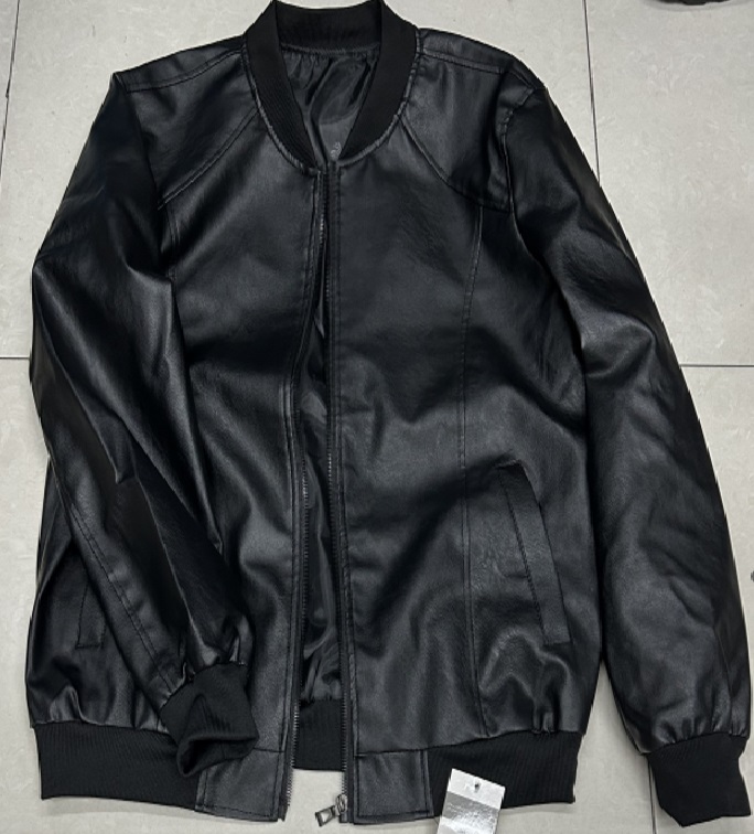 Jacket Men's Thick Leather Button Elastic Band Y2-0591-3