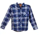 Shirt Longsleeve Polo Checkered Inner Fleece Y2-0591-5